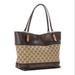 Gucci Bags | Gucci Small Monogram Logo Shopping Tote Bag | Color: Brown | Size: Os