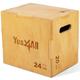 Yes4All 3 in 1 Holz Plyo Box mit 4 verschiedenen Größen - Lieferumfang: Schrauben zur einfachen Montage, Unisex-Erwachsene, D-Light wood color, 76.2cmx60.9cmx50.8cm SGQ6