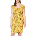 Joe Browns Women's Flattering Vintage Style Dress Casual, Yellow, 12