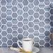 Tile Club 1.2" x 1.2" Glass Honeycomb Mosaic Wall & Floor Tile Glass in Blue | 1.2 H x 1.2 W x 0.3125 D in | Wayfair WFICL8805A