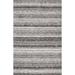 White 24 x 0.91 in Area Rug - 17 Stories Panitz Hand Tufted Multi Striped Shaggy Gray/Brown Area Rug Polyester | 24 W x 0.91 D in | Wayfair