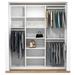 Latitude Run® Crissey 69" W Closet System Manufactured Wood in Brown/White | 93 H x 69 W x 14 D in | Wayfair B84CFA30582D453295F5285523974A5D