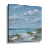 Rosecliff Heights Shoreline III by Georgia Janisse - Painting Print on Canvas in Blue | 14 H x 14 W x 2 D in | Wayfair