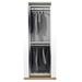 Latitude Run® Crissey Closet System Reach-In Sets Manufactured Wood in Brown/White | 93 H x 19.5 W x 14 D in | Wayfair