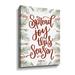 The Holiday Aisle® Spread Joy This Season by Imperfect Dust - Graphic Art Print on Canvas in Green/Red | 18 H x 14 W x 2 D in | Wayfair