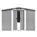 Arlmont & Co. Outdoor Storage Shed Garden Shed Metal Storage Backyard Patio Shed | 71.3 H x 101.2 W x 154.3 D in | Wayfair