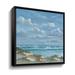 Rosecliff Heights Shoreline I by Georgia Janisse - Painting Print on Canvas Canvas, Glass in Blue | 10 H x 10 W x 2 D in | Wayfair