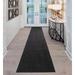 Black 540 x 26 x 0.2 in Area Rug - Ebern Designs Solid Color Charcoal Low Pile Slip Resistant Rugs Polyester | 540 H x 26 W x 0.2 D in | Wayfair