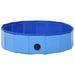 Tucker Murphy Pet™ Foldable Dog Swimming Pool PVC Animal Pet Supply Plastic in Blue | 7.9 H x 31.2 W x 31.5 D in | Wayfair