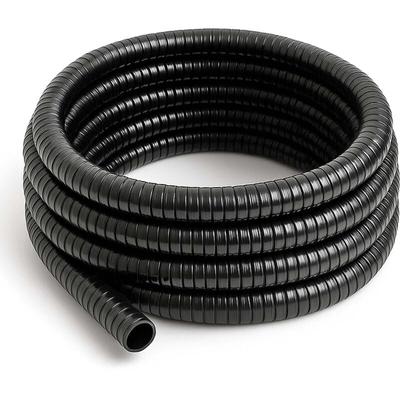 Wiltec - Flexibler Förderschlauch 10m Spiralschlauch 38mm (1 1/2') schwarz mit Verstärkungsspirale Image
