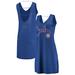 "Women's G-III 4Her by Carl Banks Heathered Royal Chicago Cubs Swim Cover-Up Dress"