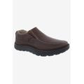 Men's BEXLEY II Slip-On Shoes by Drew in Brown Tumbled Leather (Size 16 EEEE)