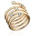 Michael Kors Jewelry | Michael Kors Gold With Bezel Swirl Ring | Color: Gold | Size: Various