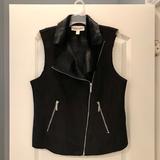 Michael Kors Jackets & Coats | Euc Michael Kors Faux Seal, Fur Moto Vest Black 12 | Color: Black | Size: 12