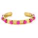 Kate Spade Jewelry | Kate Spade Tagalong Cuff Bracelet Pink | Color: Gold/Pink | Size: Os
