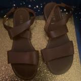 J. Crew Shoes | J.Crew Frm Italy Leather Strappy Brwn Sandals Gorg | Color: Brown | Size: 7.5