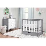 Carter's by DaVinci Colby Convertible Mini Nursery Furniture Set in White/Indigo | Wayfair