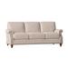 Bradington-Young West 82" Genuine Leather Rolled Arm Sofa Genuine Leather in Brown | 36 H x 82 W x 38 D in | Wayfair 759-95-921500-91-TU-NC-#9BN