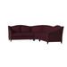 Blue Reclining Sectional - Poshbin Carolina 111" Wide Symmetrical Corner Sectional | 41 H x 111 W x 39 D in | Wayfair 1017-KEYOCE-BLK-GRA