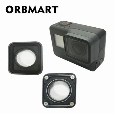ORBMART – protecteur d'objectif d'appareil photo housse de remplacement pour Gopro Hero 5 6 7 Black