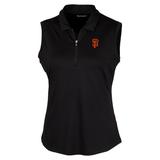 Women's Cutter & Buck Black San Francisco Giants Forge Sleeveless Polo