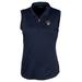 Women's Cutter & Buck Navy Milwaukee Brewers Forge Sleeveless Polo