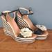 Kate Spade Shoes | Kate Spade Wedges | Color: Black/Cream | Size: 8.5