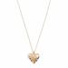 J. Crew Jewelry | J. Crew Heart Pendant Gold Puffed Heart Embedded Crystals Necklace | Color: Gold | Size: Os