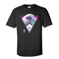 T-shirt imprimé Great Synthwave pour homme 100% coton design Vaporwave t-shirt basique Saint
