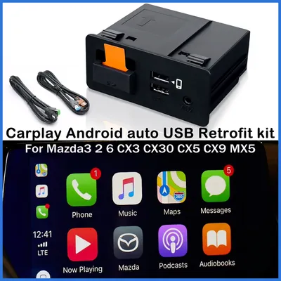 Apple CarPlay Android Auto USB Kit de rénovation pour MAZDA CX3 CX5 CX8 CX9 MX5 MAZDA 3 MAZDA 6 CX-3