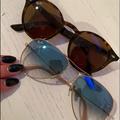 Ray-Ban Accessories | Authentic Rayban Sunglasses | Color: Blue/Brown/Gold | Size: Os