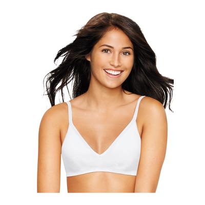 Plus Size Women's Ultimate Comfy Support ComfortFlex Fit Wirefree Bra by Hanes in White (Size L)