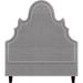 My Chic Nest Amalie Upholstered Panel Headboard Upholstered, Granite in Gray | 75 H x 77 W x 5 D in | Wayfair 574-103-1110-CK