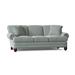 Canora Grey 88" Rolled Arm Sofa w/ Reversible Cushions Wood/Velvet/Polyester in Brown | 36 H x 88 W x 44 D in | Wayfair