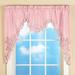 Ophelia & Co. Britton Solid Color Silk Swag Window Valance Silk in Pink/White | 58 H x 35.25 W x 2 D in | Wayfair C3362A5FF1E0421D910B672A352D2708