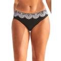 Plus Size Women's Hipster Swim Brief by Swimsuits For All in Black White Lace Print (Size 16)