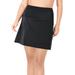 Plus Size Women's High-Waisted Swim Skirt with Built-In Brief by Swim 365 in Black (Size 30) Swimsuit Bottoms