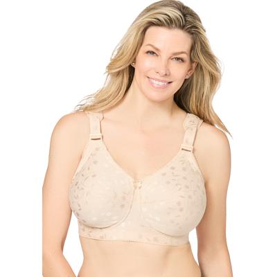 Plus Size Women's Jacquard Wireless Bra by Elila i...