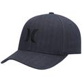 Men's Hurley Black Logo Textures Flex Hat
