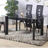 Ivy Bronx Pemberton Heights 36" Dining Table Metal in Gray/Black | 30 H x 55 W x 36 D in | Wayfair BCA12E62C4194A459A68CFDF7A5D37FA