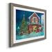 The Holiday Aisle® Santa's Workshop by J Paul - Picture Frame Painting Print on Paper in Blue/Red | 31 H x 44 W x 1 D in | Wayfair