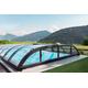 Automatische Poolüberdachung - elektrisch mit Motor SkyCover® Harmony Clear 3.7x6.3m