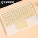 GOOJODOQ – clavier sans fil Bluetooth avec pavé tactile pour iPad iPhone Samsung Galaxy Xiaomi