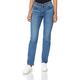 Lee Damen Comfort Denim Straight Jeans, Modern Blue, 28W / 31L EU