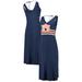 Women's G-III 4Her by Carl Banks Navy Auburn Tigers Opening Day V-Neck Maxi Dress