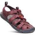 KEEN Damen Clearwater Cnx Leather Sandalen, Wine Red Dahlia, 37 EU