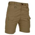 HARD LAND Men's 9.5 Inches Urban Tactical Shorts Waterproof Ripstop Teflon Elastic Waist Cargo Work Shorts Hiking Coyote Brown Size 38