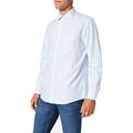 Brooks Brothers Men's Camicia collo aperto Milano Fit Dress Shirt, Quadretti Azzurro, 16H 35