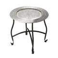 Bungalow Rose Anaisha Metalworks End Table Aluminum/Metal in Black/Gray | 14 H x 16 W x 16 D in | Wayfair BNGL9758 34199851