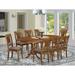 Lark Manor™ Ruhlman Butterfly Leaf Dining Set Wood/Upholstered in Brown | Wayfair 18055BBC1D0C43628B9D015011BB3688
